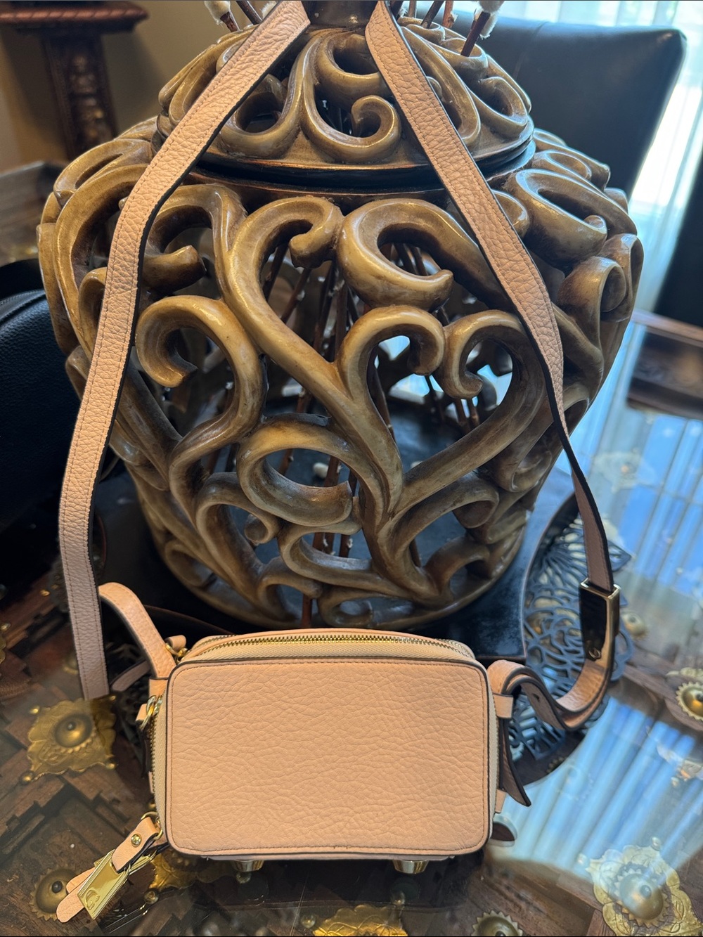 Gilli Pebbled Mini Crossbody Bag - Blush Pink